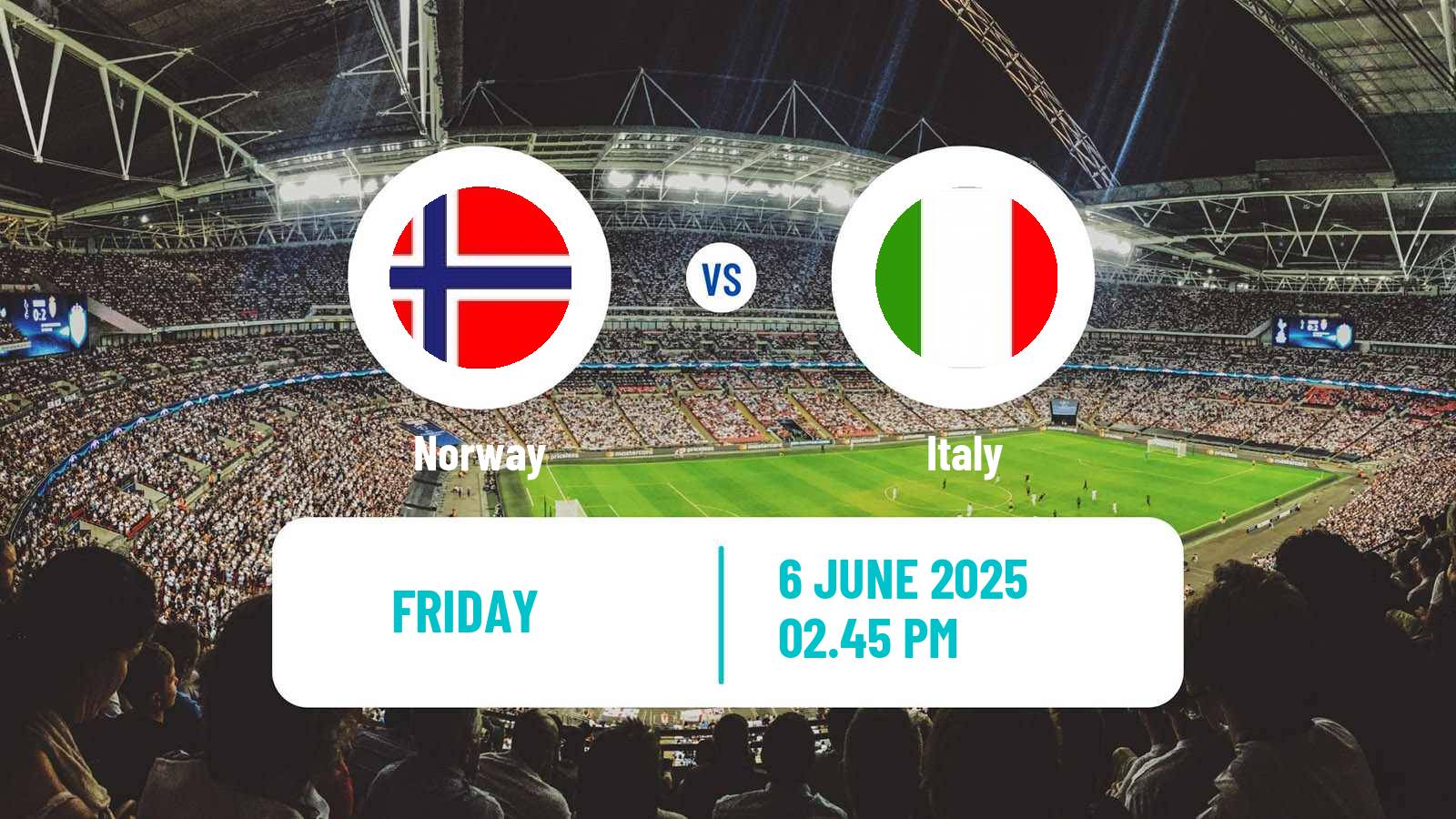 Soccer FIFA World Cup Norway - Italy