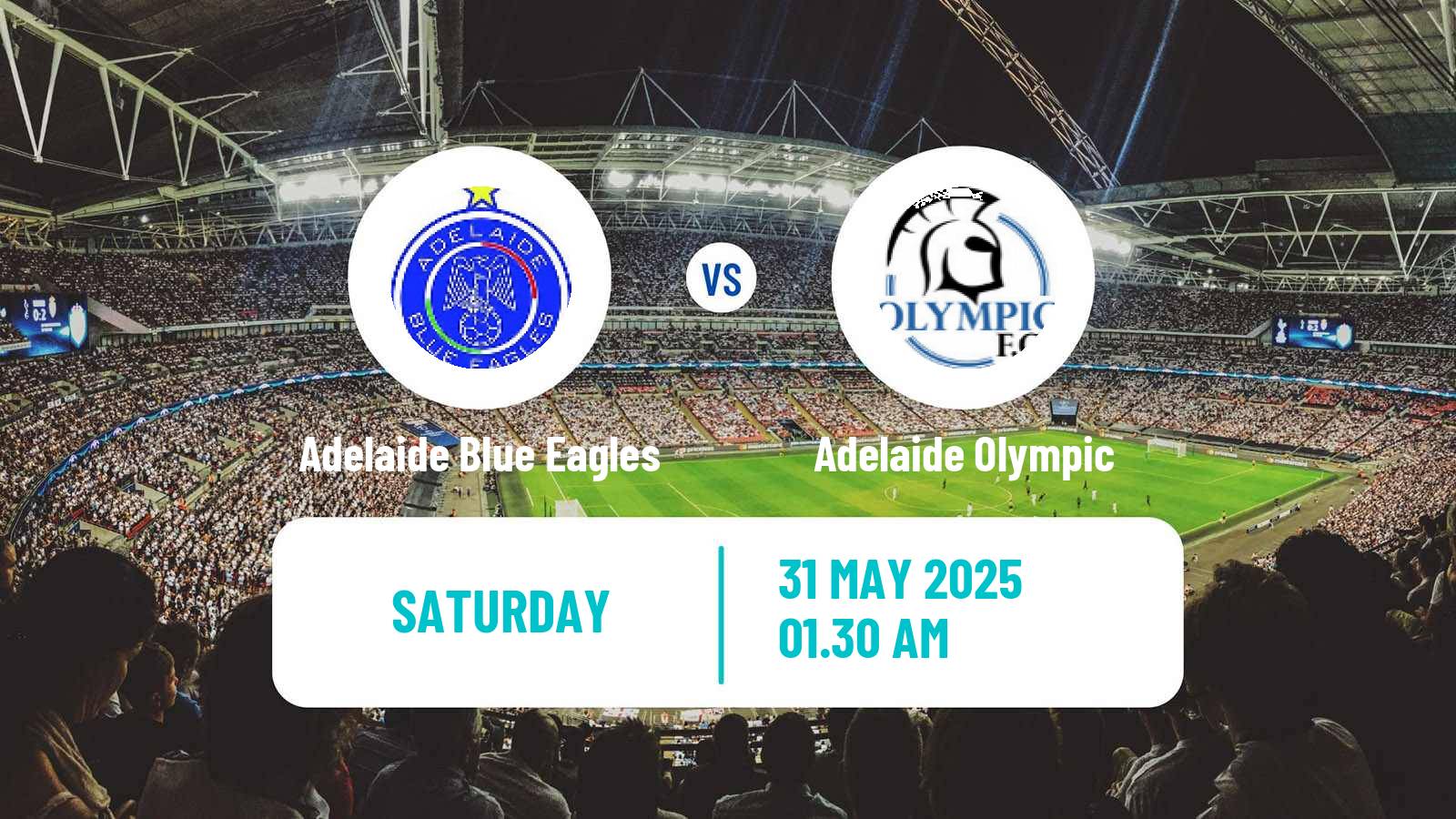 Soccer Australian SA State League Adelaide Blue Eagles - Adelaide Olympic