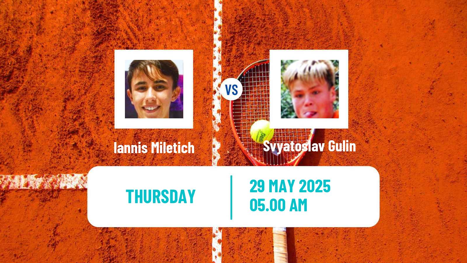Tennis ITF M15 La Nucia Men Iannis Miletich - Svyatoslav Gulin
