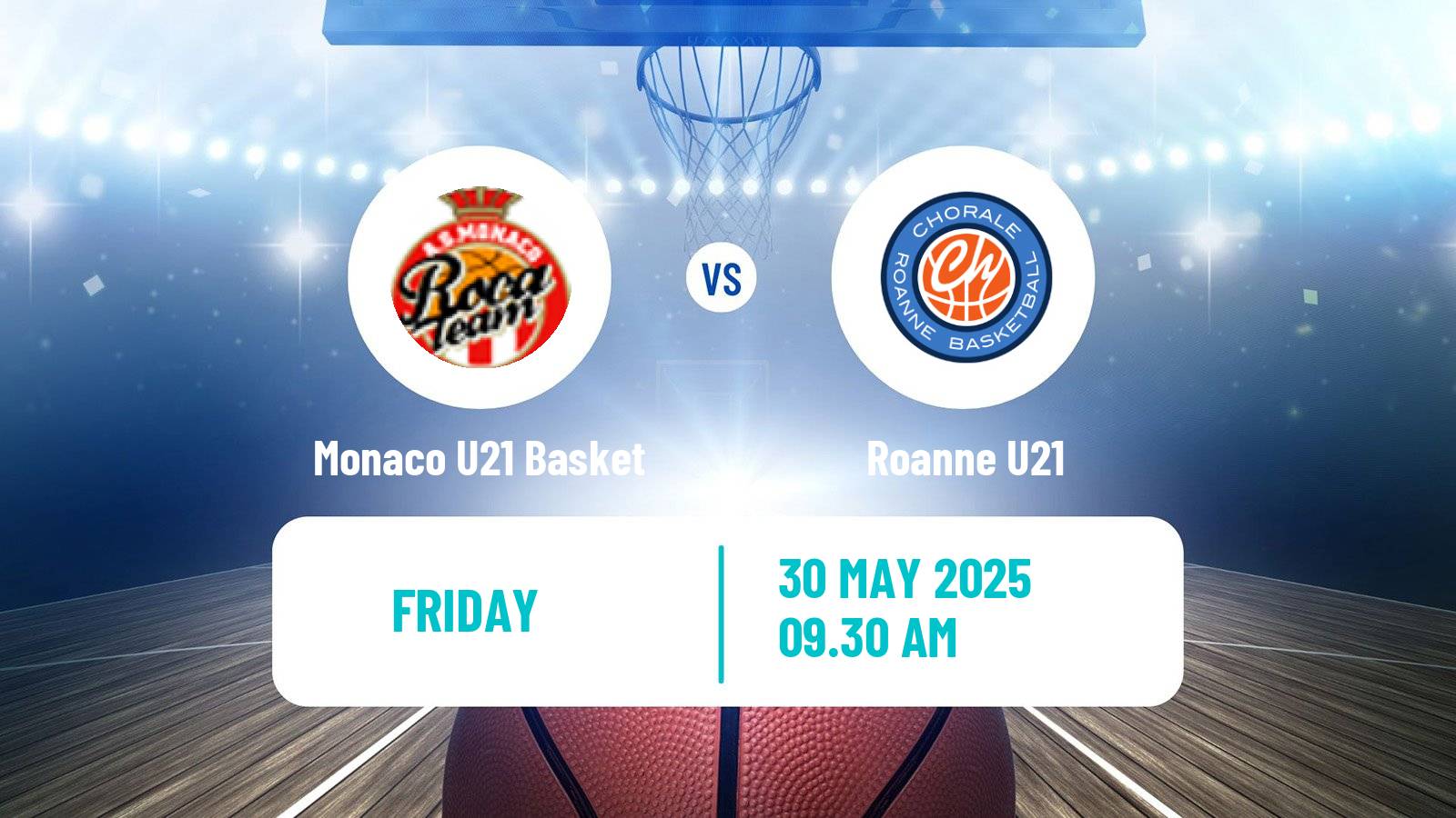 Basketball French Espoirs U21 Basketball Monaco U21 Basket - Roanne U21