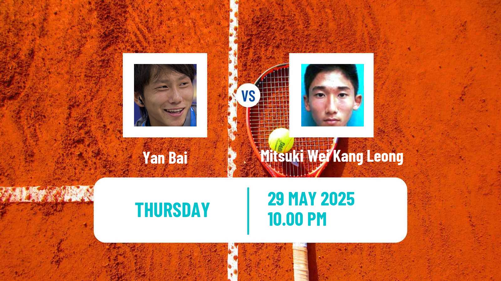 Tennis ITF M15 Luan 6 Men Yan Bai - Mitsuki Wei Kang Leong