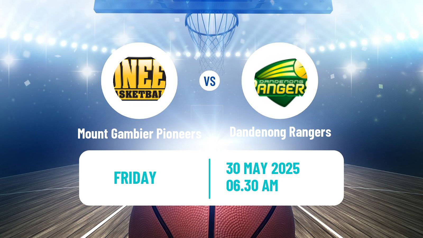 Basketball Australian NBL1 South Mount Gambier Pioneers - Dandenong Rangers