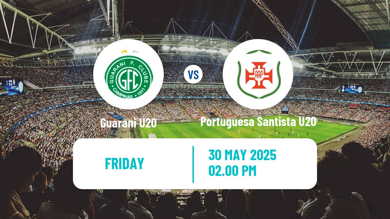 Soccer Brazilian Paulista U20 Guarani U20 - Portuguesa Santista U20