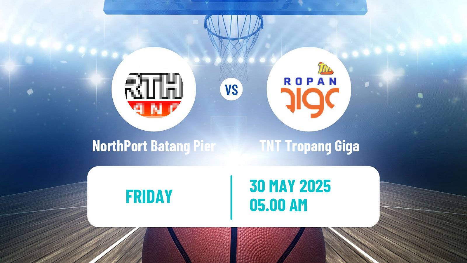 Basketball Philippines Cup NorthPort Batang Pier - TNT Tropang Giga