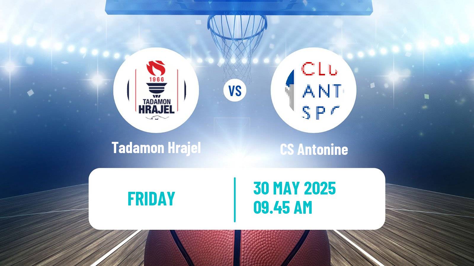 Basketball Lebanese Division 1 Basketball Tadamon Hrajel - Antonine