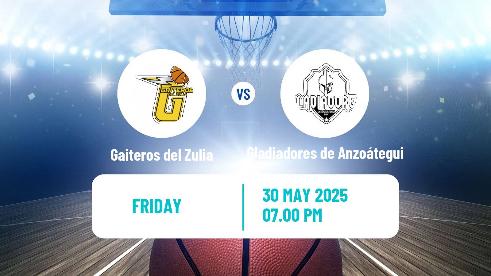 Basketball Venezuelan Superliga Basketball Gaiteros del Zulia - Gladiadores de Anzoátegui