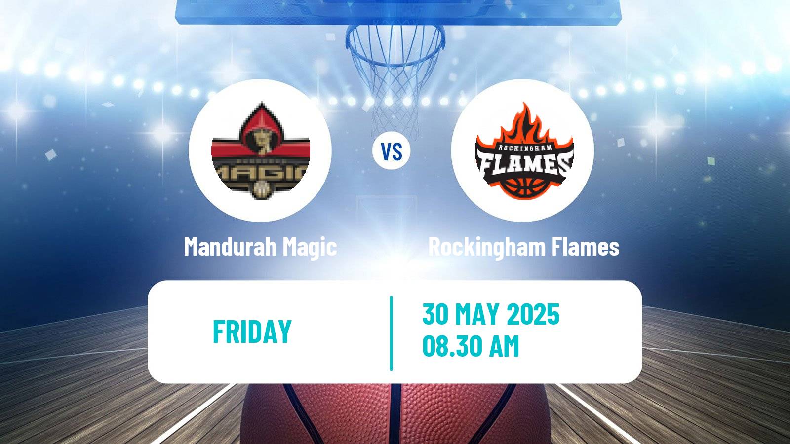 Basketball Australian NBL1 West Mandurah Magic - Rockingham Flames