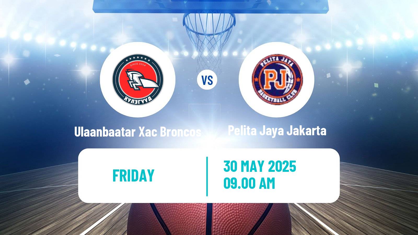 Basketball Asia Champions League Basketball Ulaanbaatar Xac Broncos - Pelita Jaya Jakarta