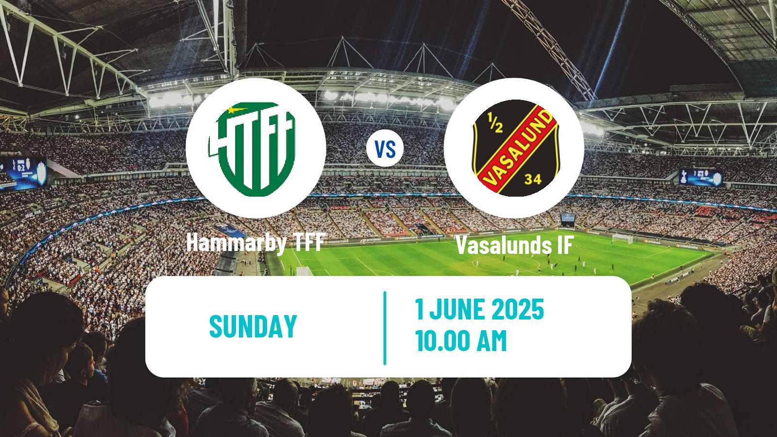 Soccer Swedish Division 1 Norra Hammarby TFF - Vasalund