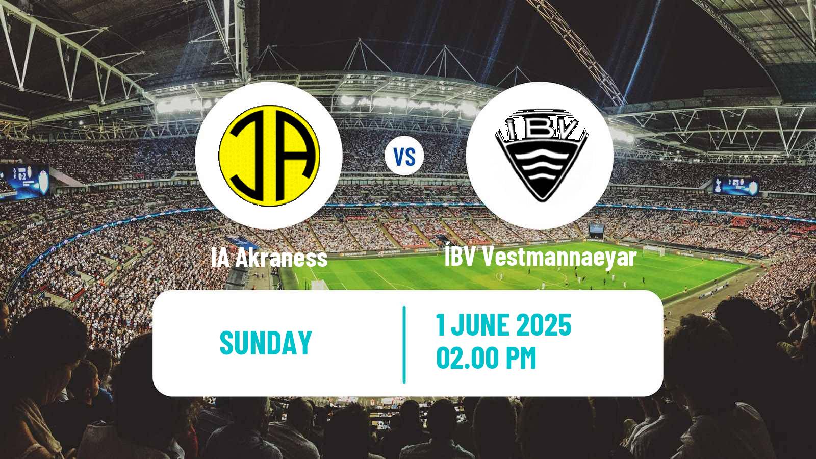 Soccer Icelandic Besta-deild karla Akraness - ÍBV Vestmannaeyar