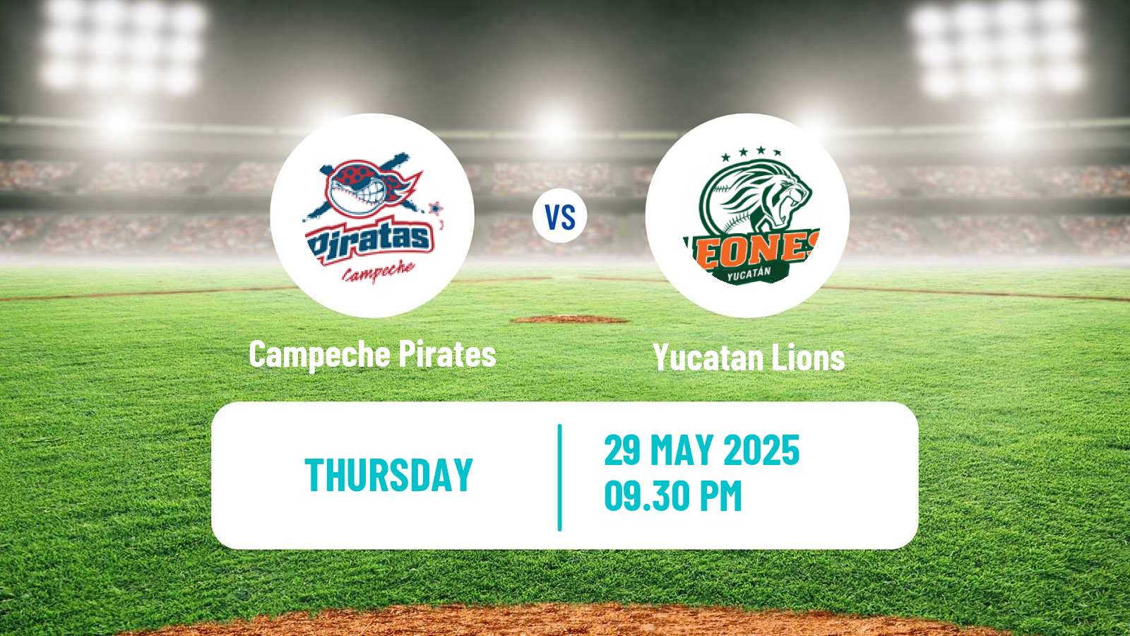 Baseball LMB Campeche Pirates - Yucatan Lions