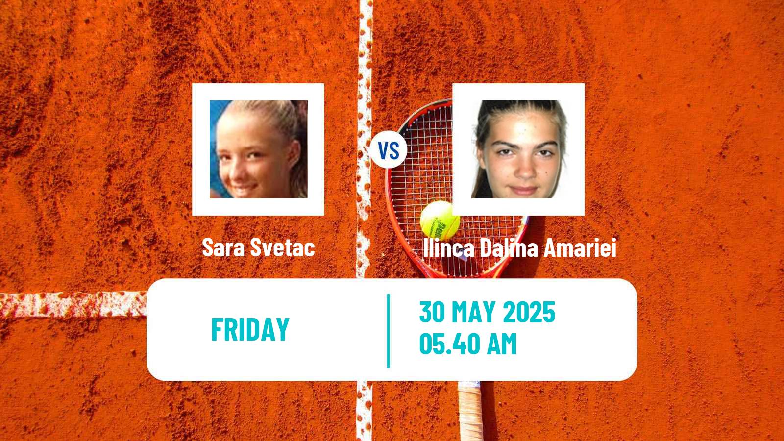 Tennis ITF W35 Bol 2 Women Sara Svetac - Ilinca Dalina Amariei