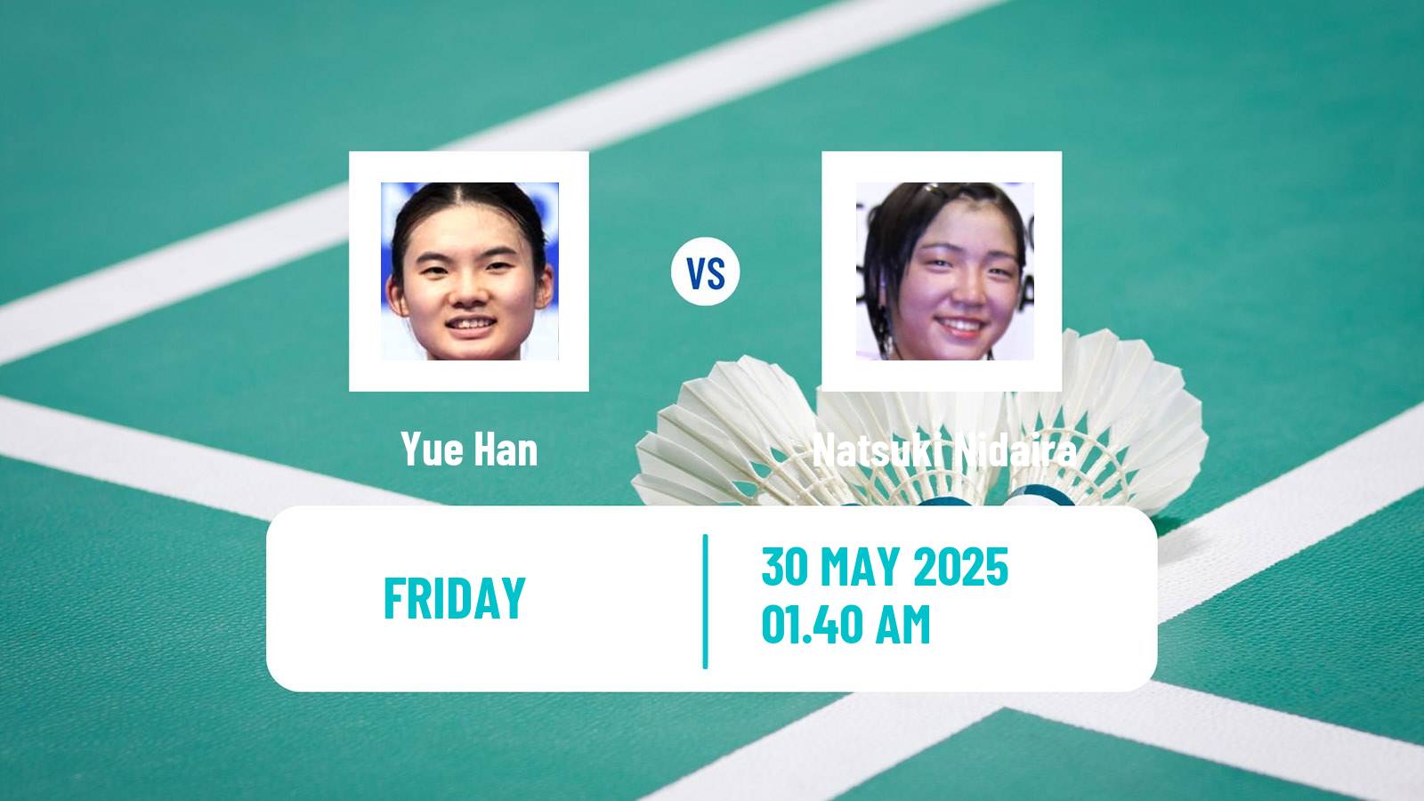 Badminton BWF World Tour Singapore Open Women Yue Han - Natsuki Nidaira