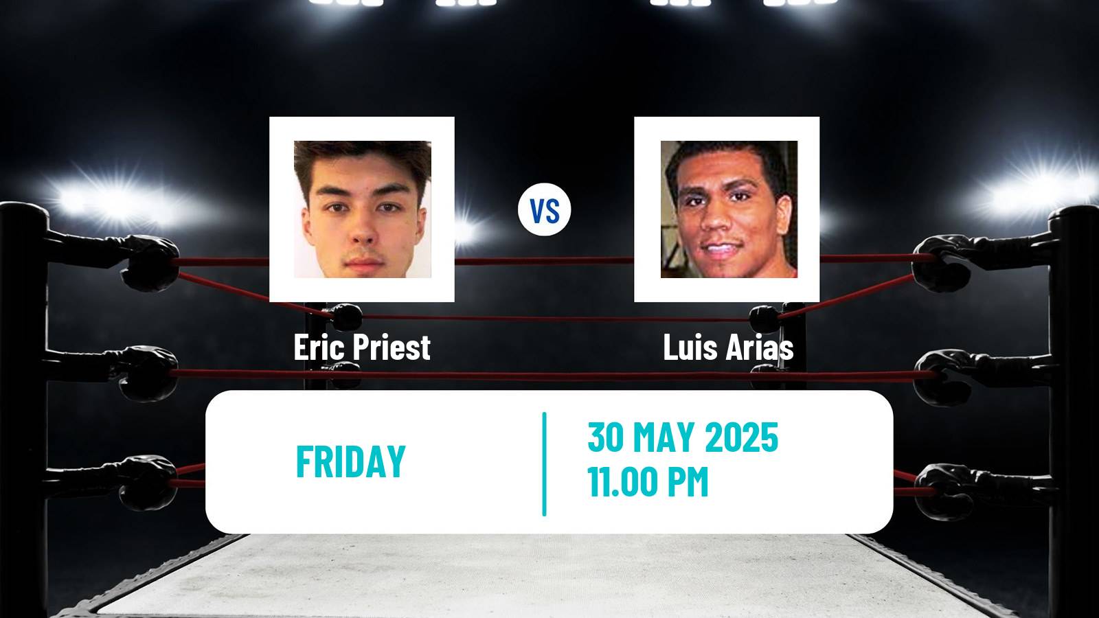 Boxing Middleweight Others Matches Men Eric Priest - Luis Arias