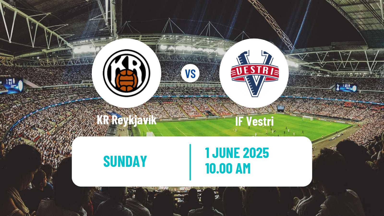 Soccer Icelandic Besta-deild karla KR Reykjavík - Vestri