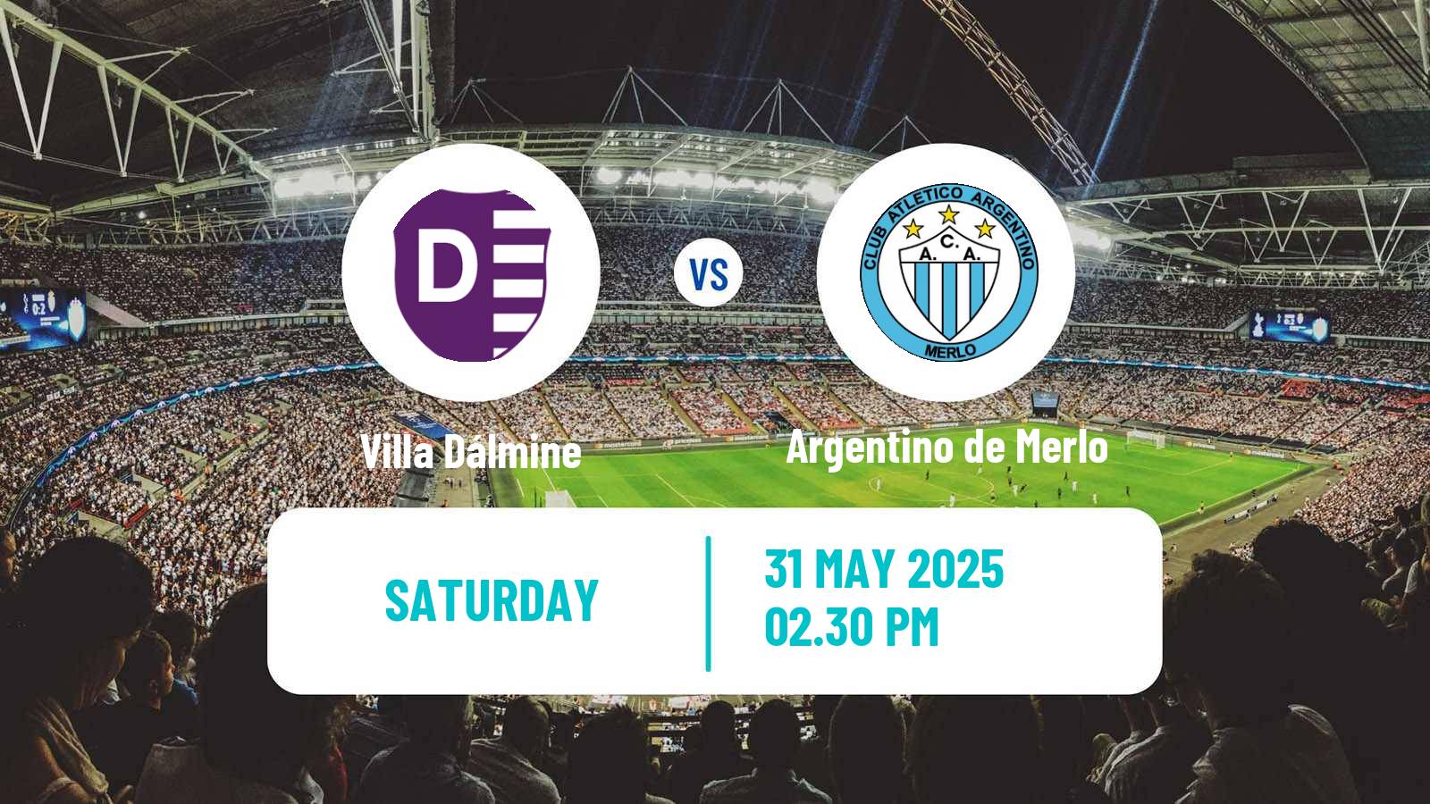 Soccer Argentinian Primera B Villa Dálmine - Argentino de Merlo