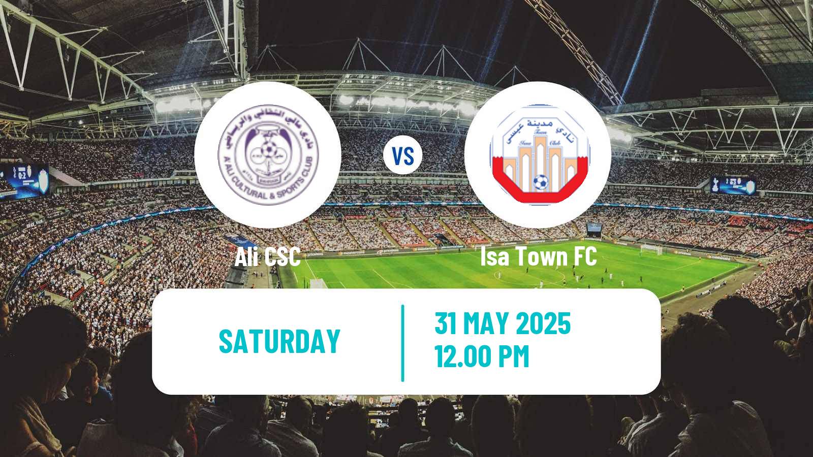 Soccer Bahraini Premier League Ali CSC - Isa Town
