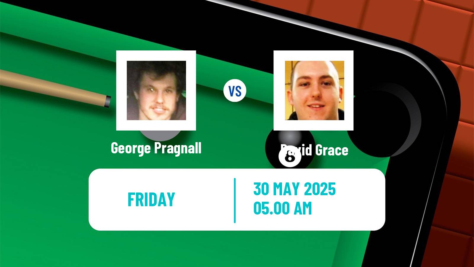 Snooker Qualifying School 2 George Pragnall - David Grace