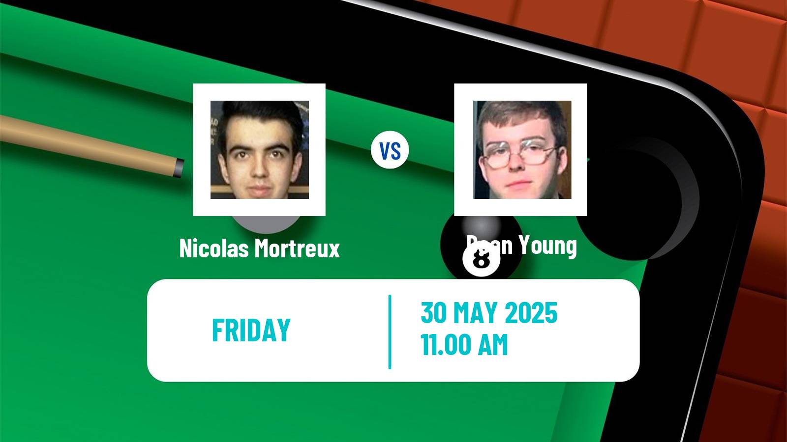 Snooker Qualifying School 2 Nicolas Mortreux - Dean Young