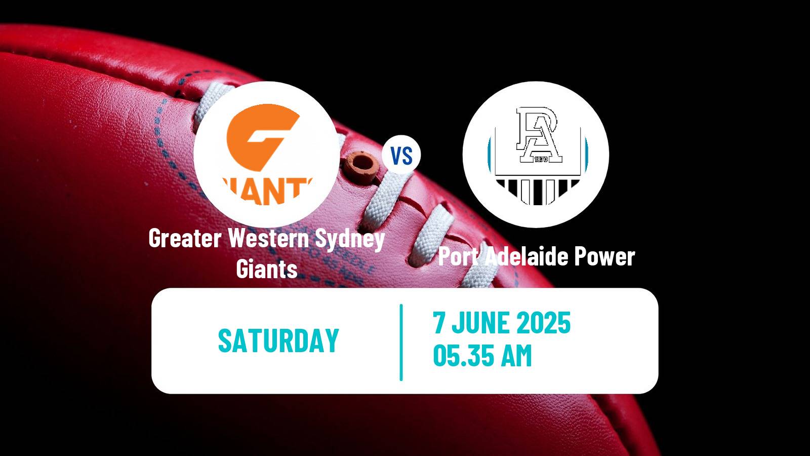 Aussie rules AFL Greater Western Sydney Giants - Port Adelaide Power