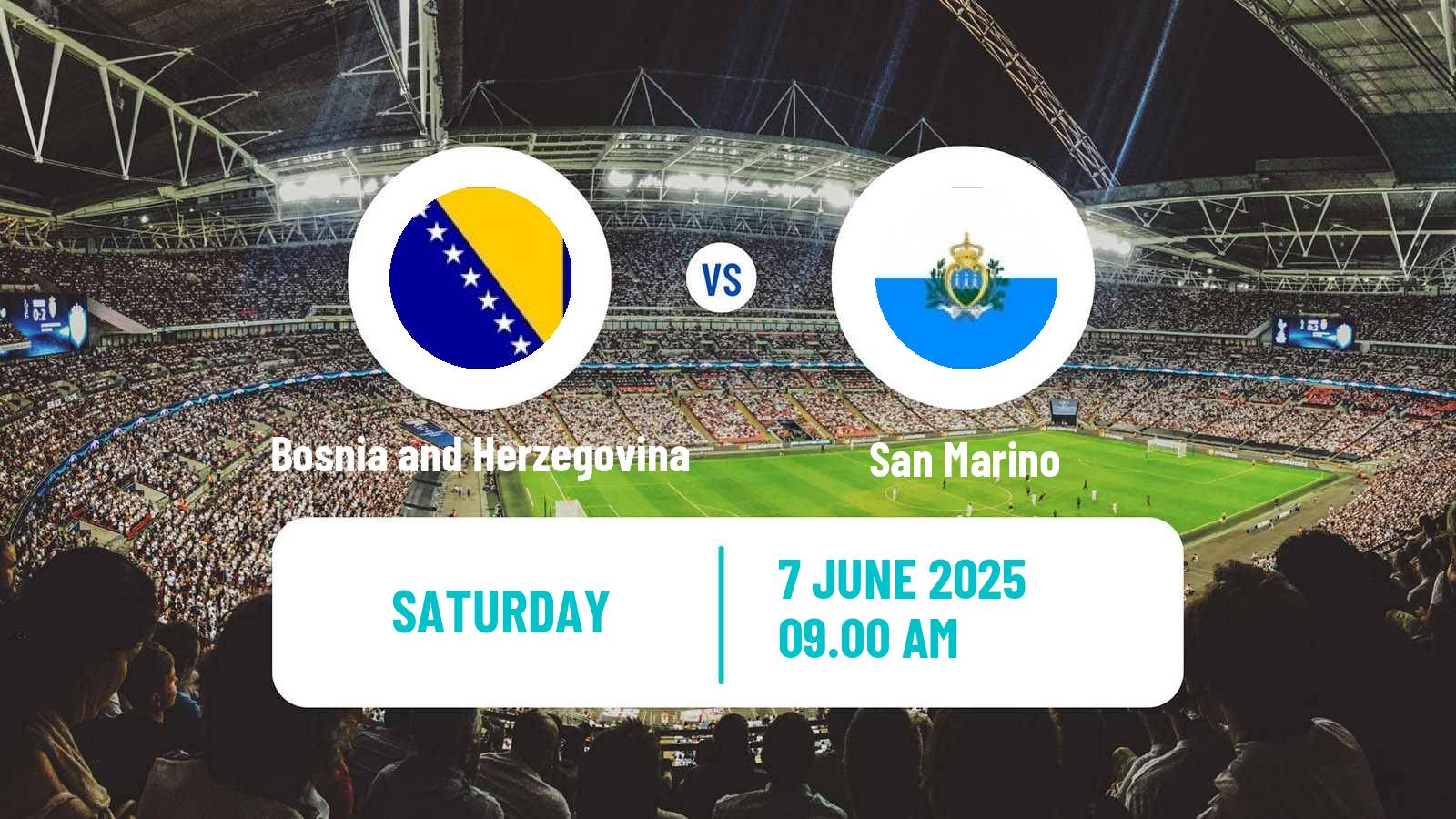 Soccer FIFA World Cup Bosnia and Herzegovina - San Marino