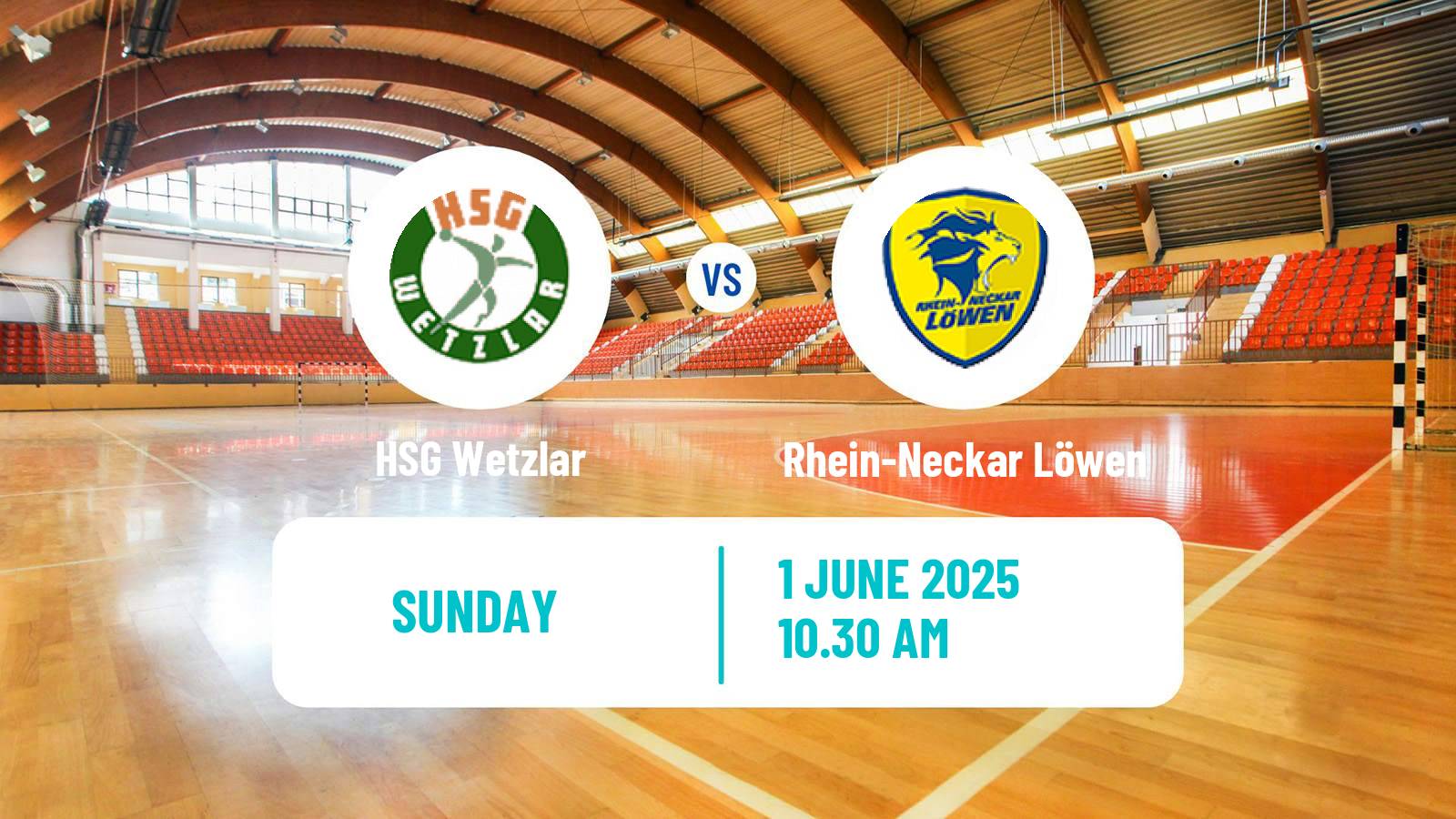 Handball German Bundesliga Handball HSG Wetzlar - Rhein-Neckar Löwen