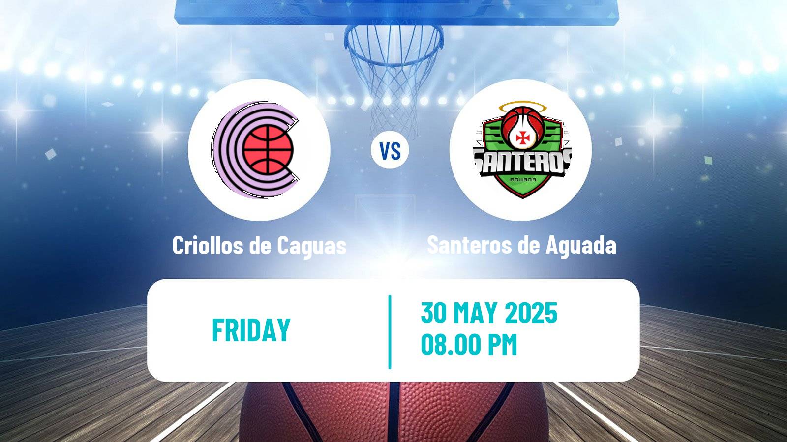 Basketball Puerto Rican BSN Criollos de Caguas - Santeros de Aguada