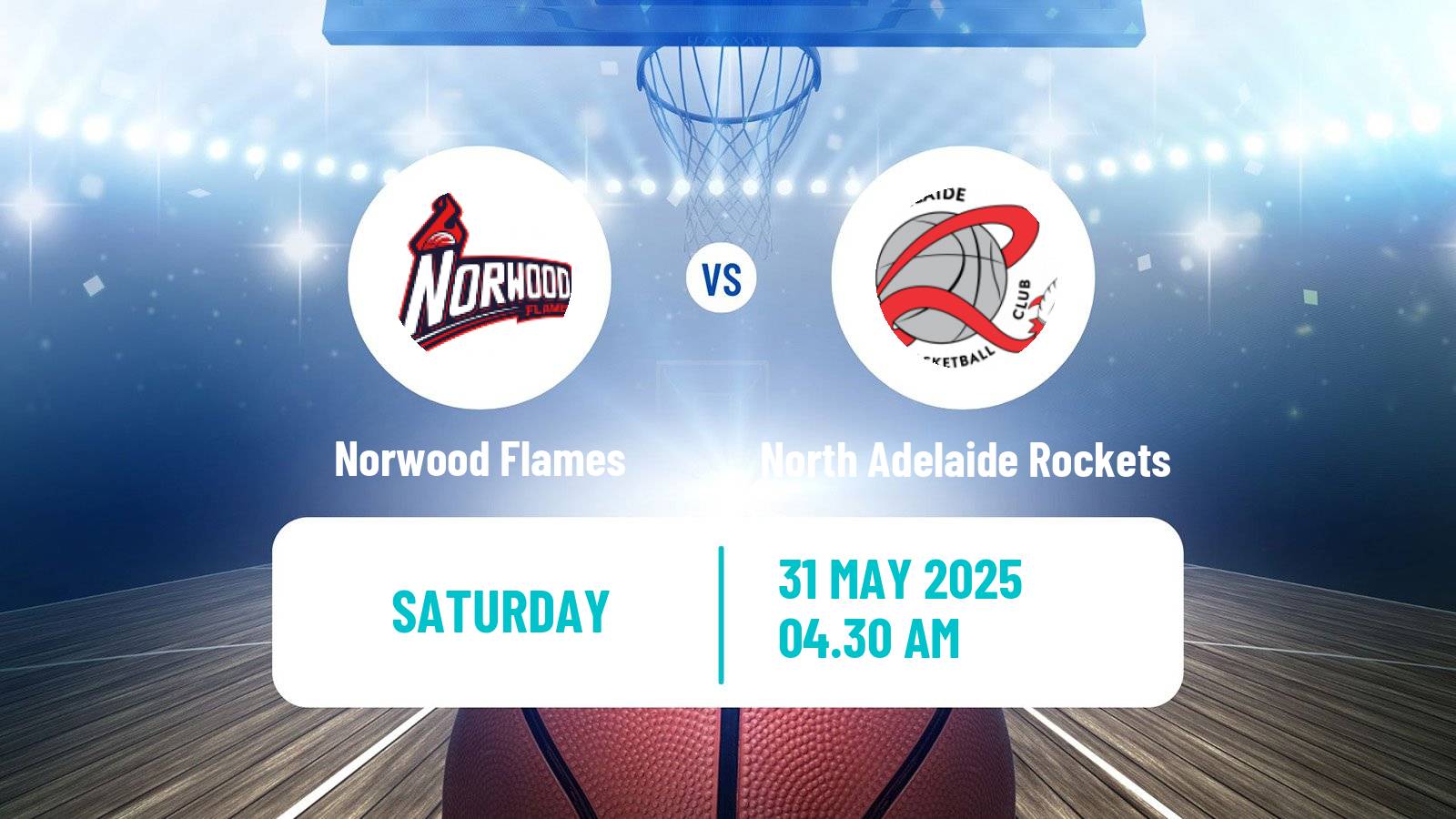 Basketball Australian NBL1 Central Women Norwood Flames - North Adelaide Rockets