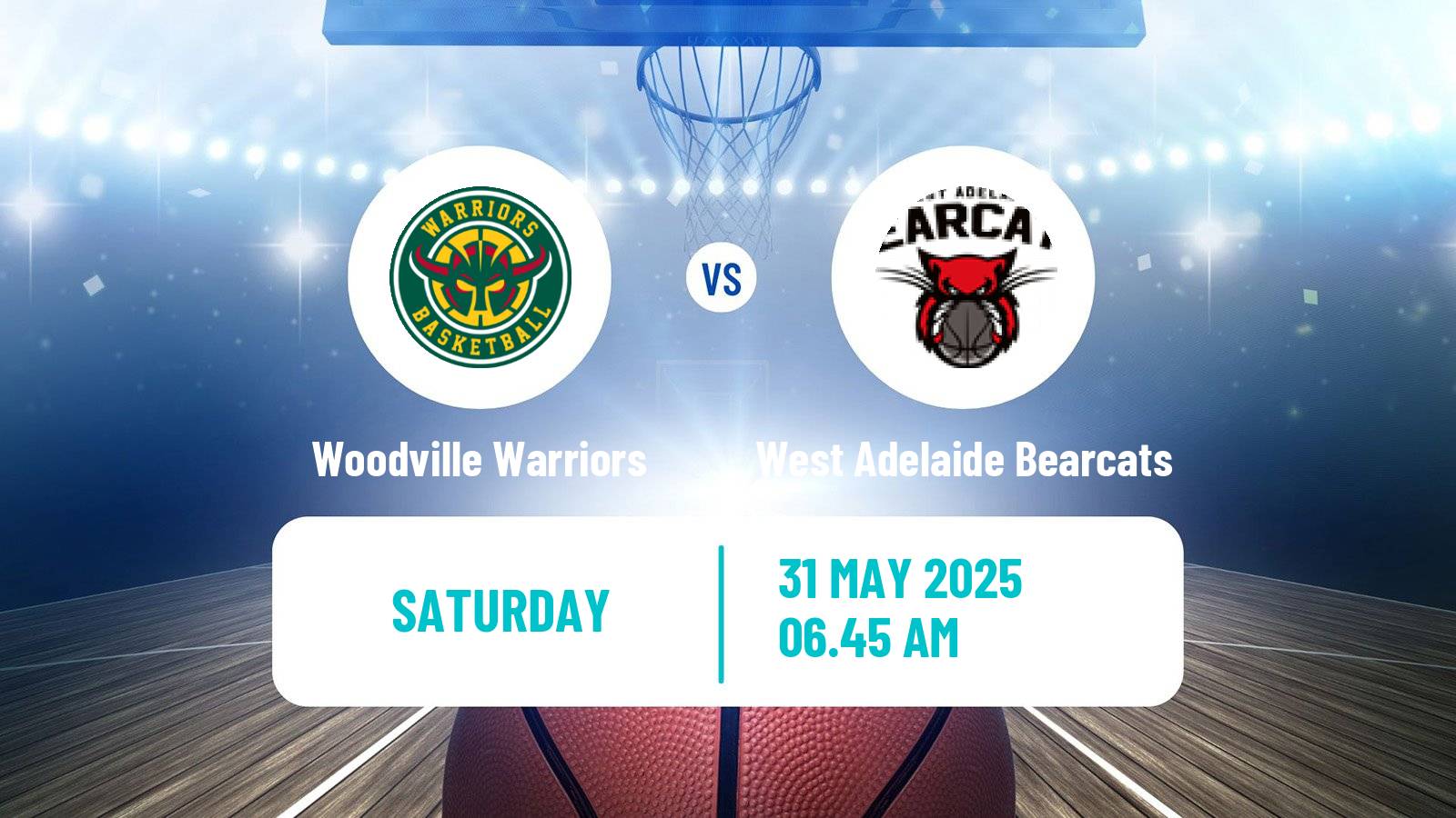 Basketball Australian NBL1 Central Woodville Warriors - West Adelaide Bearcats