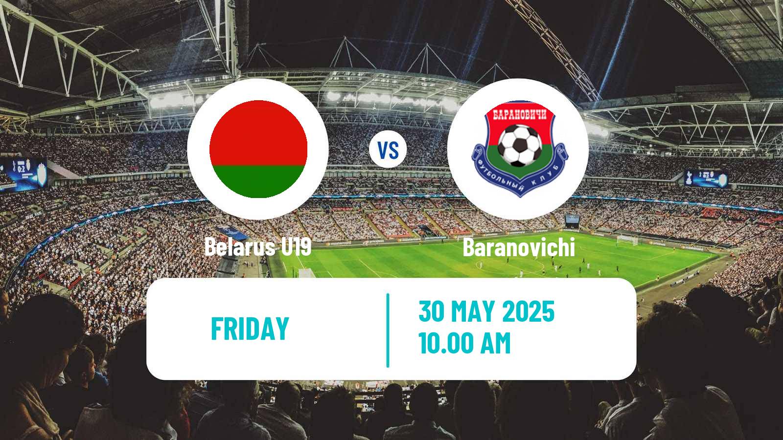 Soccer Belarusian Pershaya Liga Belarus U19 - Baranovichi