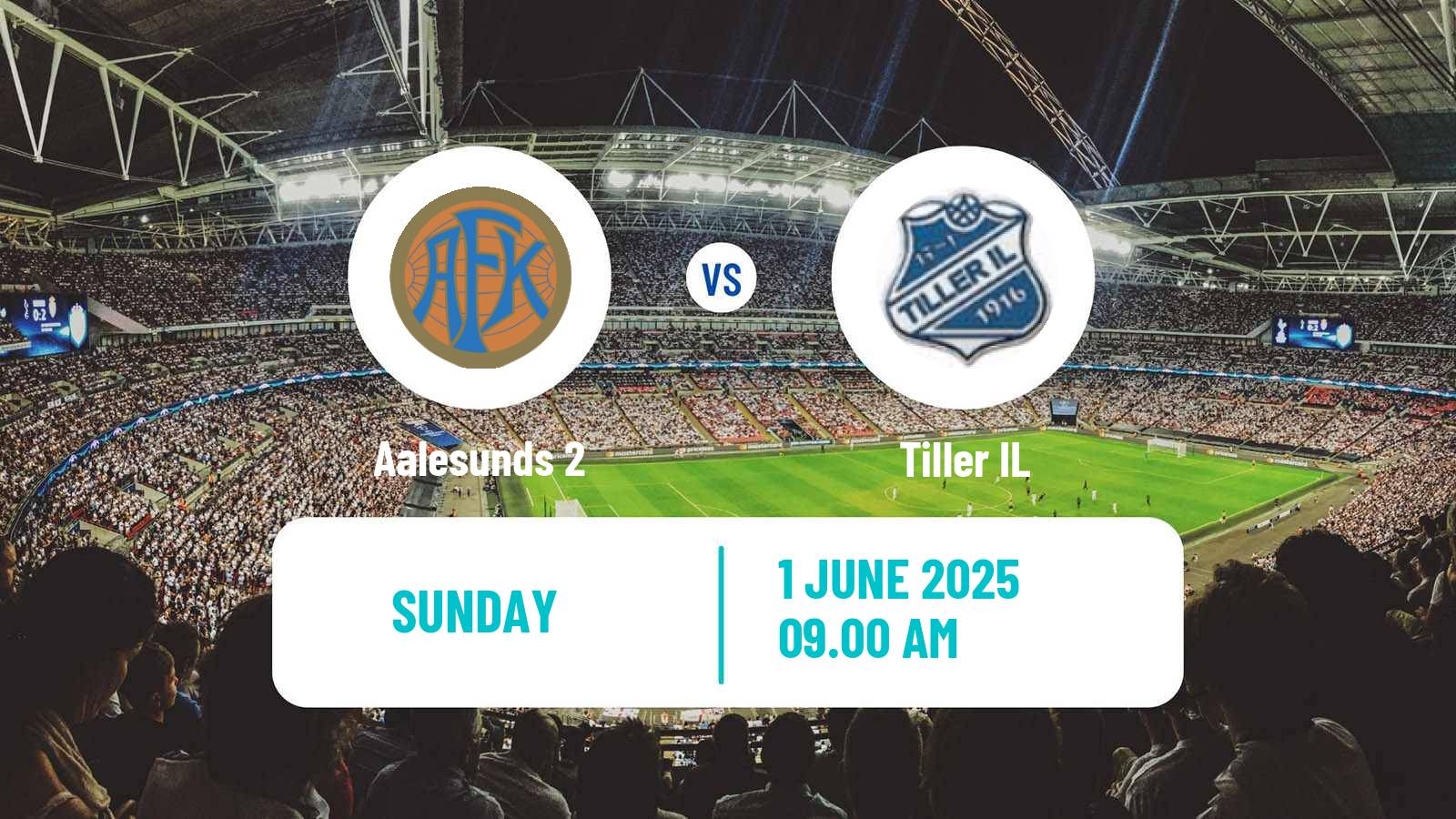 Soccer Norwegian Division 3 - Group 2 Aalesunds 2 - Tiller