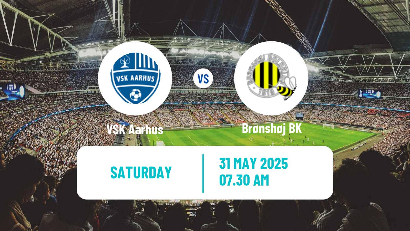 Soccer Danish 3 Division VSK Aarhus - Brønshøj BK