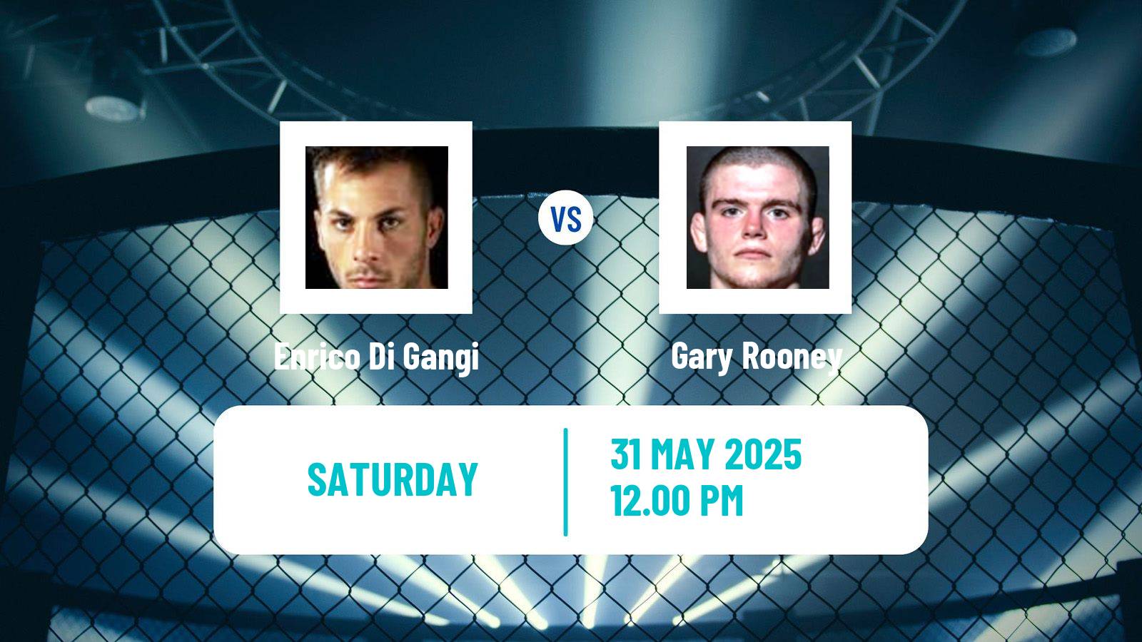MMA Flyweight Cage Warriors Men Enrico Di Gangi - Gary Rooney