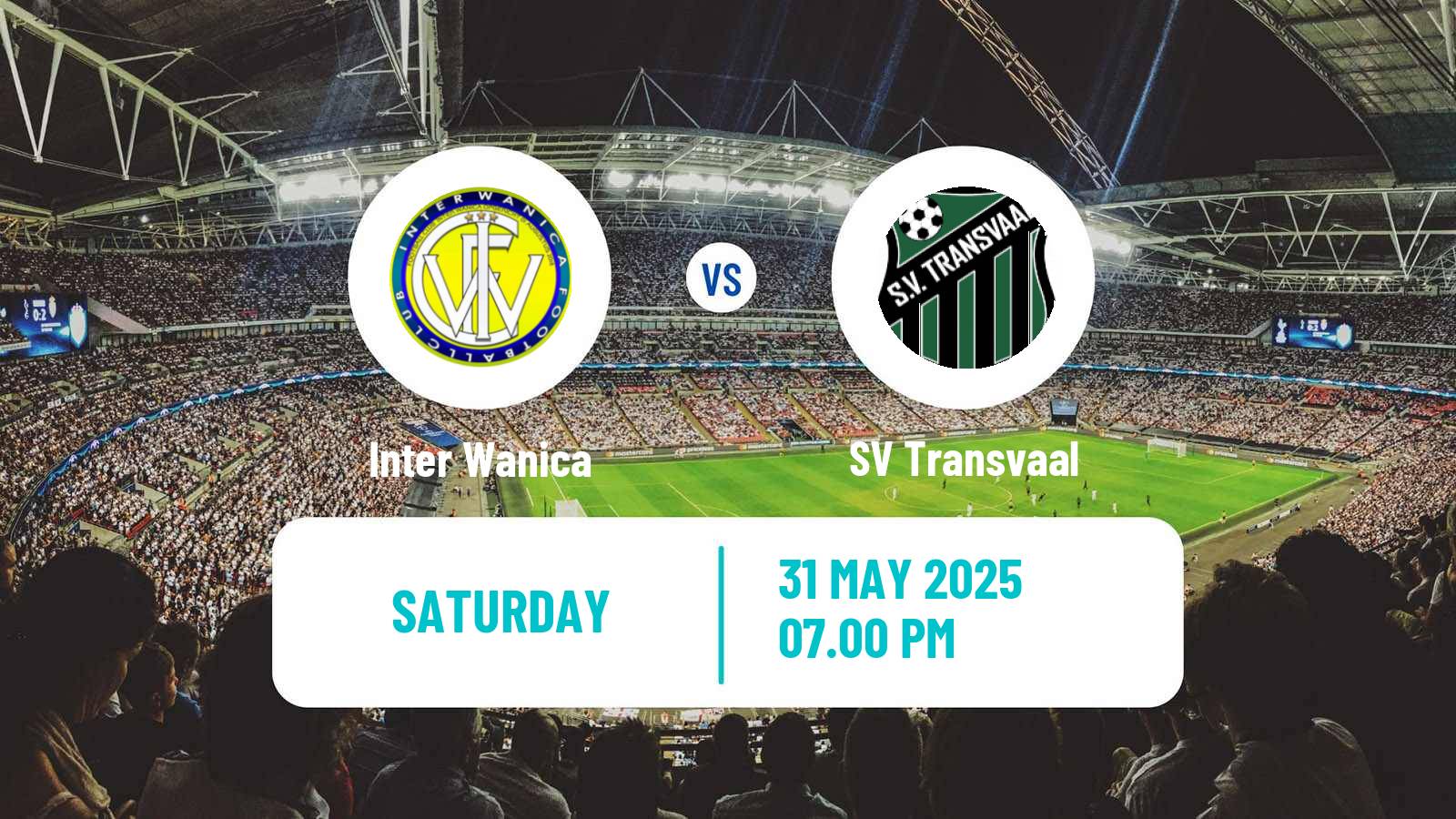 Soccer Suriname Major League Inter Wanica - Transvaal
