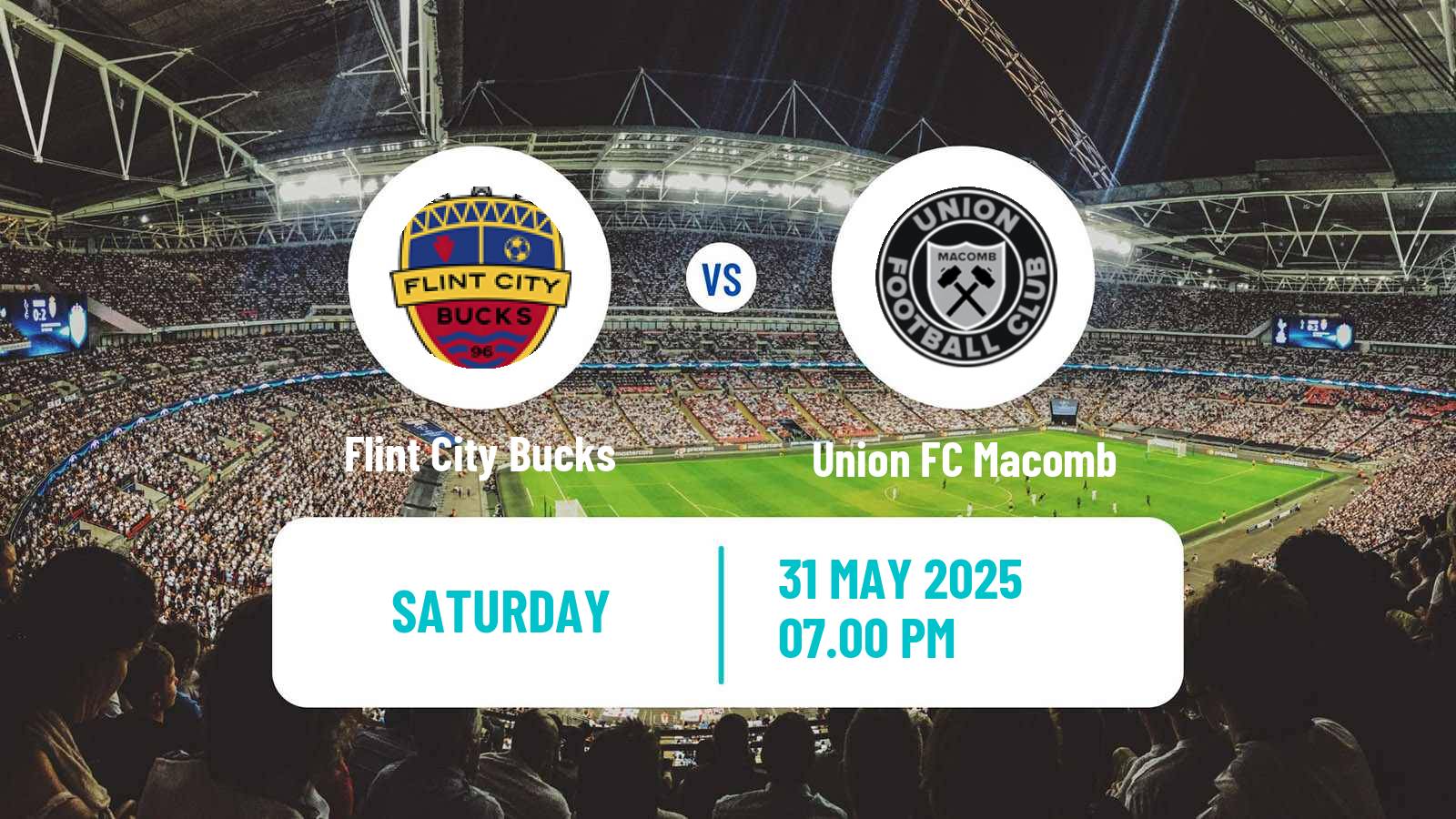 Soccer USL League Two Flint City Bucks - Union FC Macomb