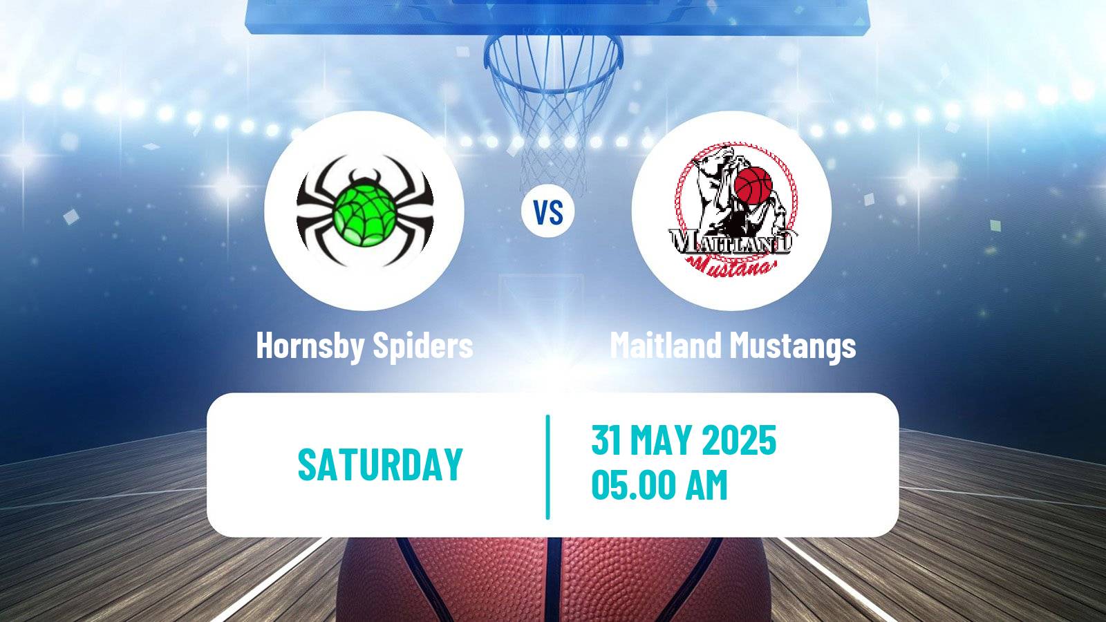 Basketball Australian NBL1 East Hornsby Spiders - Maitland Mustangs