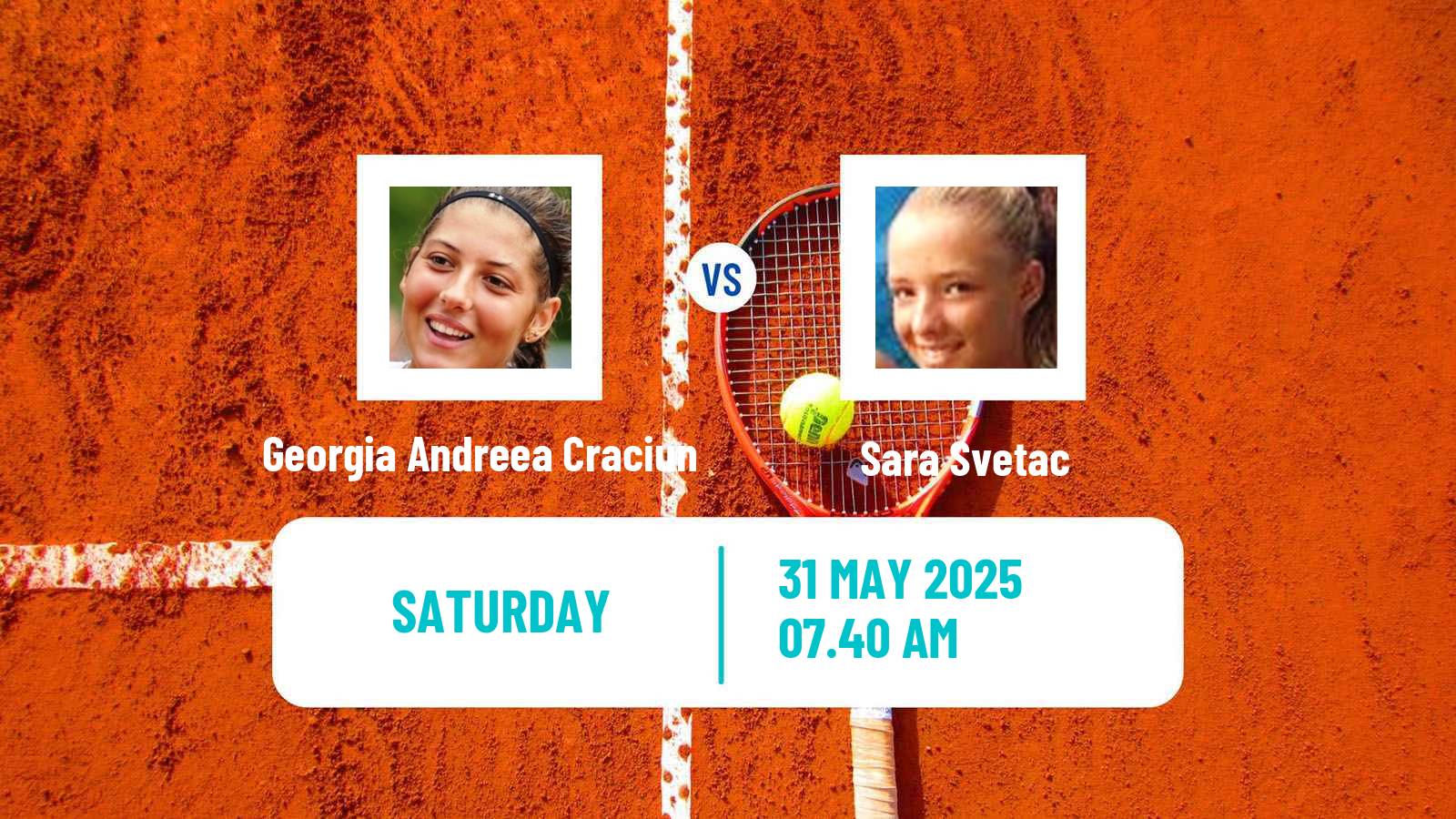 Tennis ITF W35 Bol 2 Women Georgia Andreea Craciun - Sara Svetac