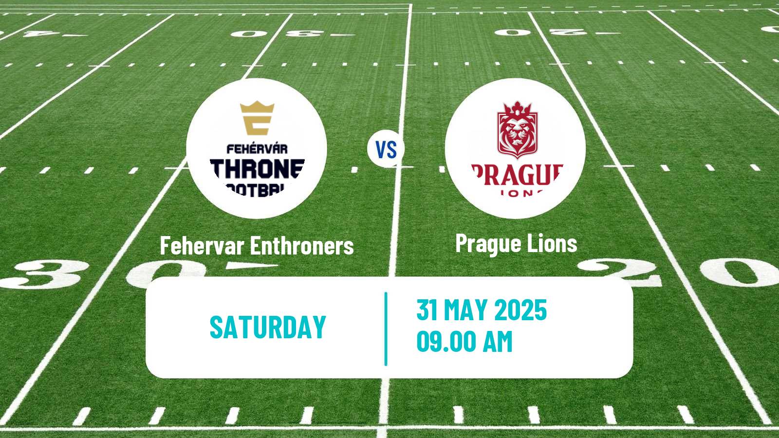 American football European League of American Football Fehervar Enthroners - Prague Lions