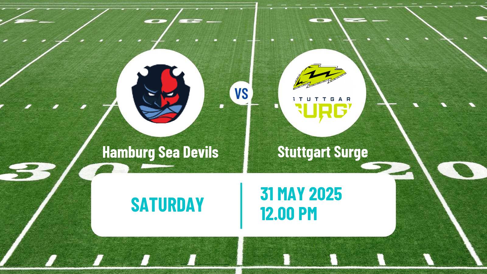American football European League of American Football Hamburg Sea Devils - Stuttgart Surge