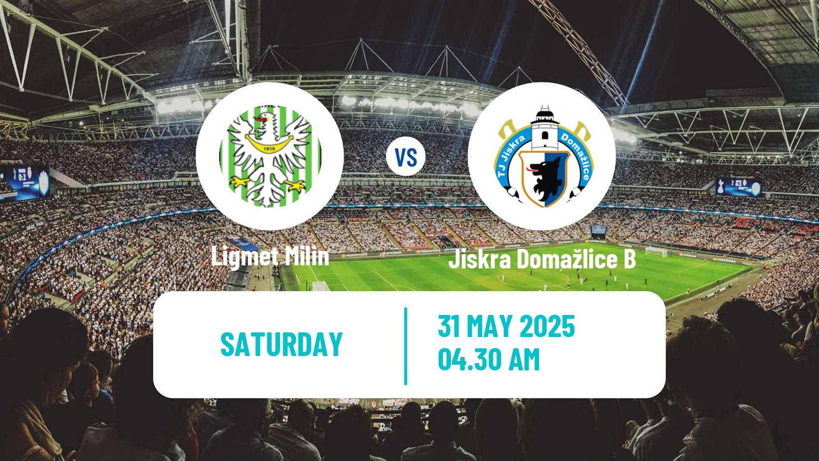Soccer Czech Division A Ligmet Milin - Jiskra Domažlice B