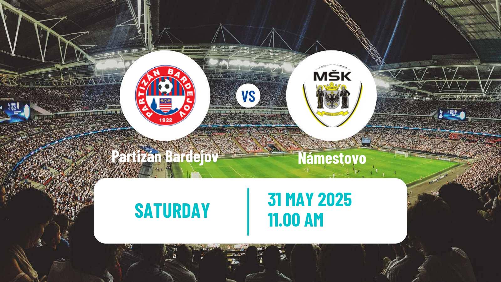 Soccer Slovak 3 Liga East Partizán Bardejov - Námestovo