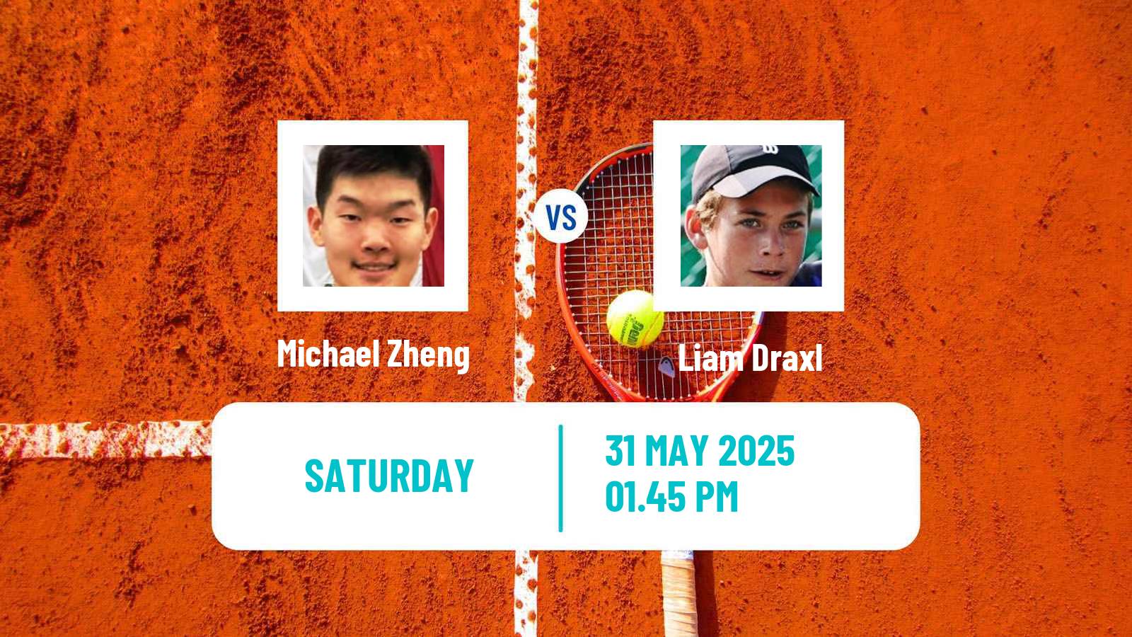 Tennis Little Rock Challenger Men Michael Zheng - Liam Draxl