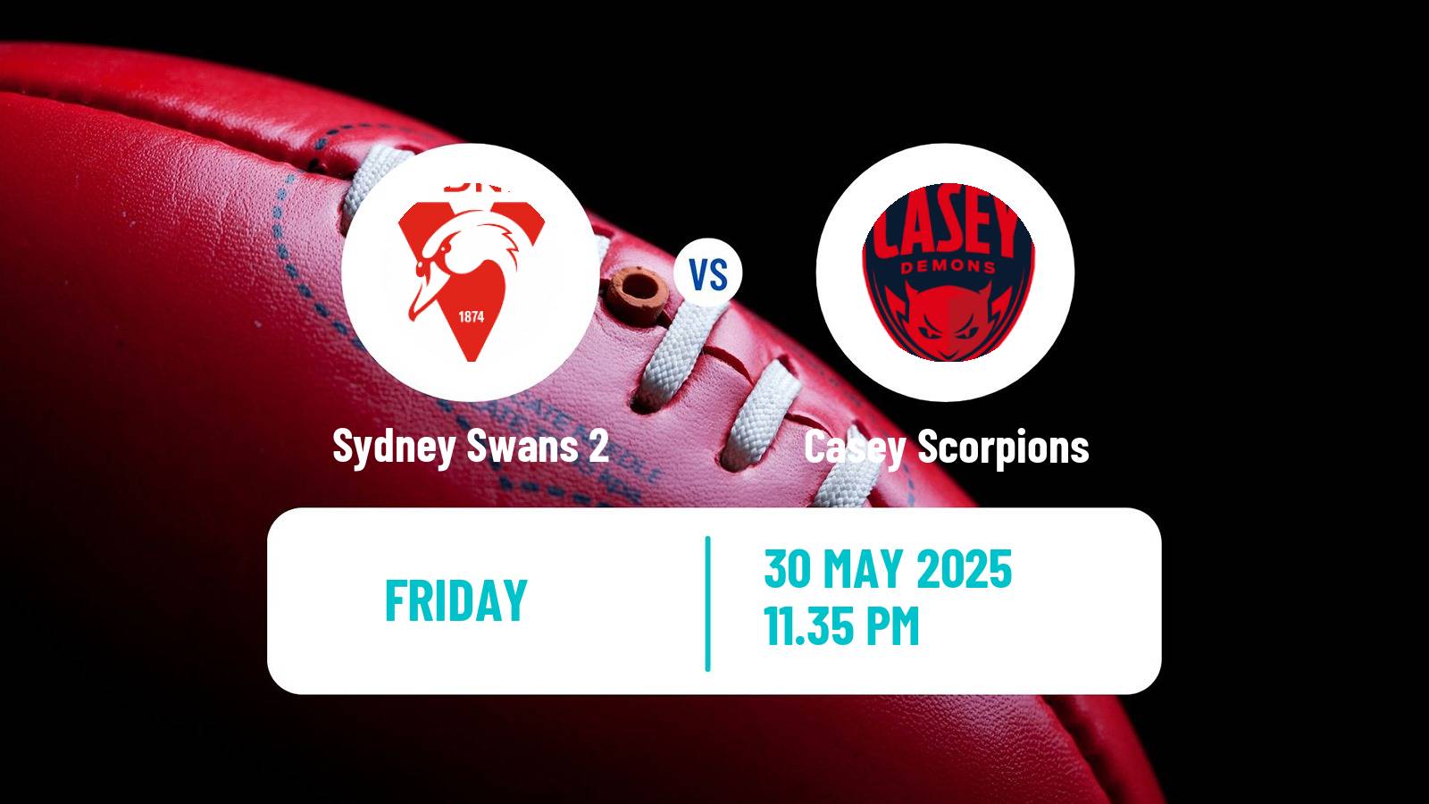 Aussie rules VFL Sydney Swans 2 - Casey Scorpions