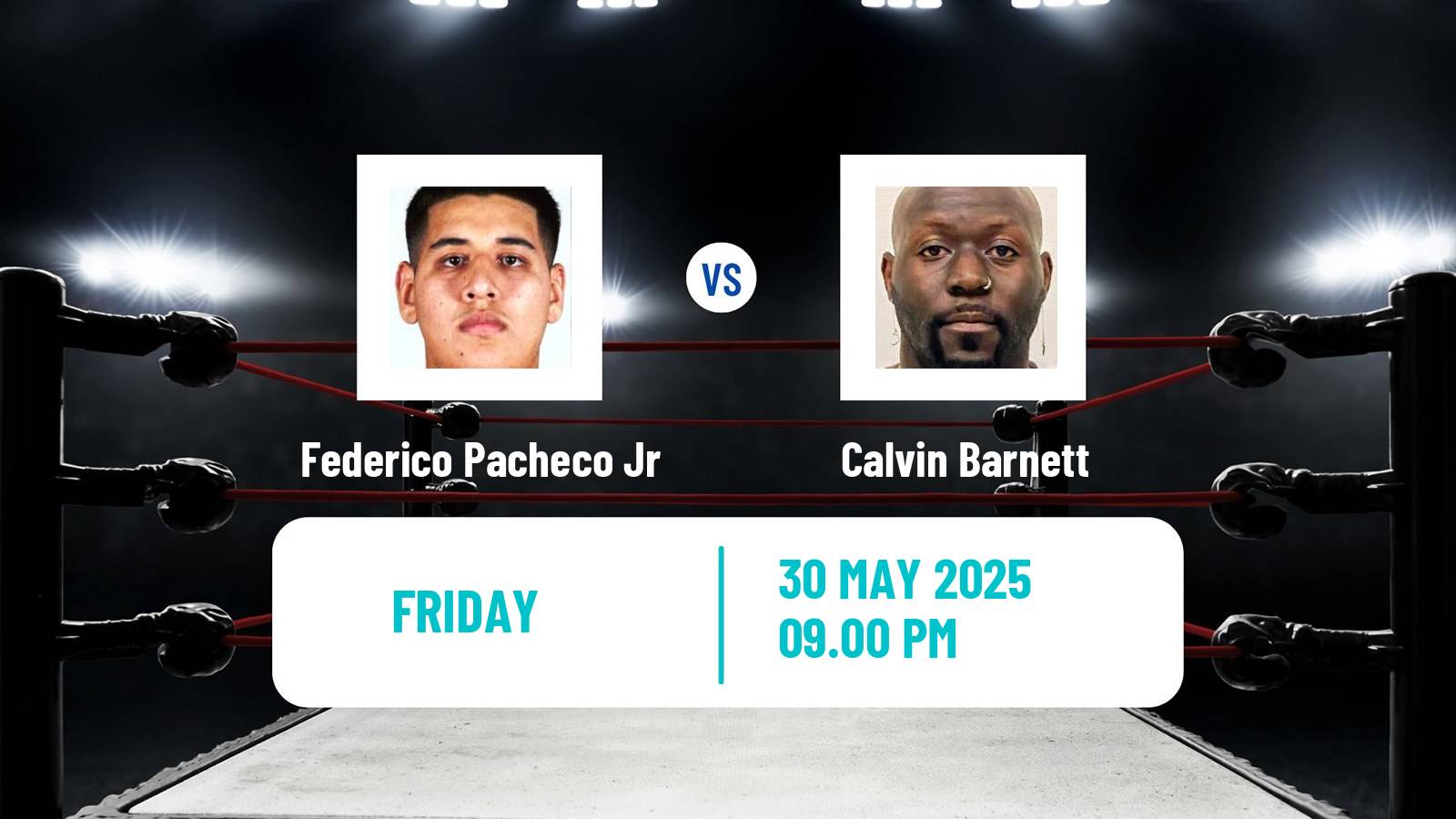 Boxing Heavyweight Others Matches Men Federico Pacheco Jr - Calvin Barnett
