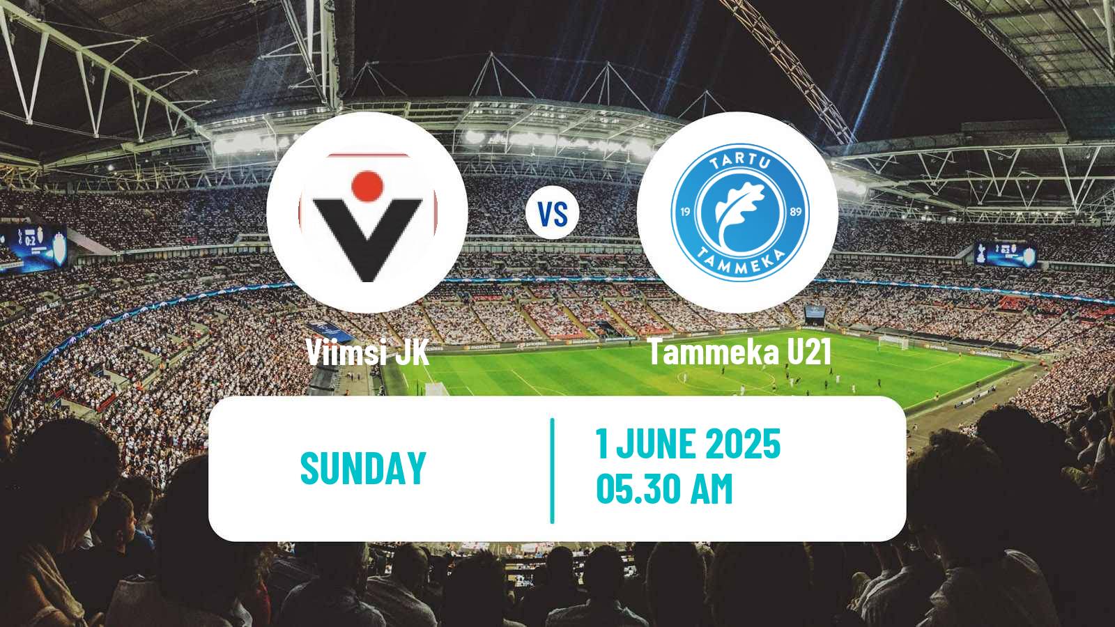 Soccer Estonian Esiliiga Viimsi JK - Tammeka U21