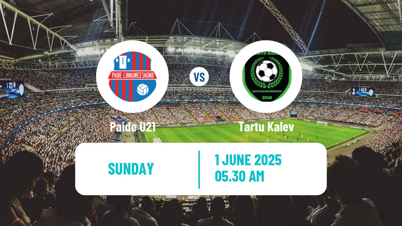 Soccer Estonian Esiliiga B Paide U21 - Tartu Kalev