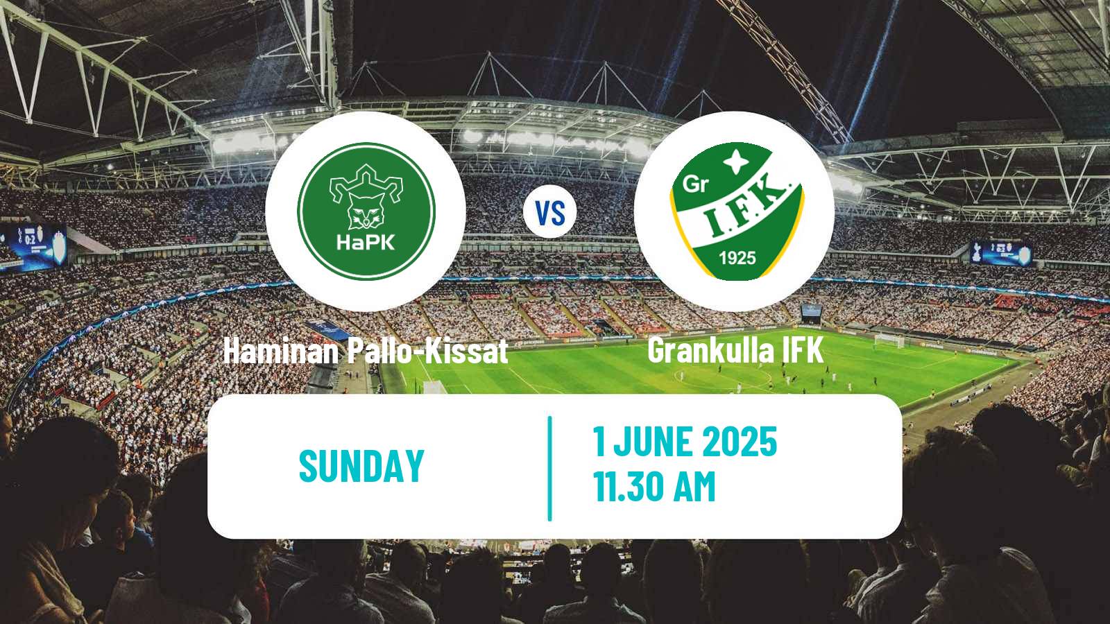 Soccer Finnish Kakkonen Group A Haminan Pallo-Kissat - Grankulla IFK
