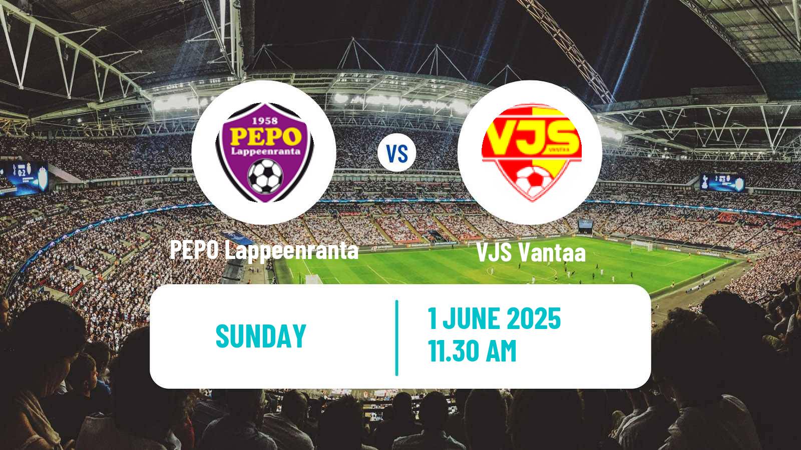 Soccer Finnish Kakkonen Group A PEPO Lappeenranta - VJS Vantaa