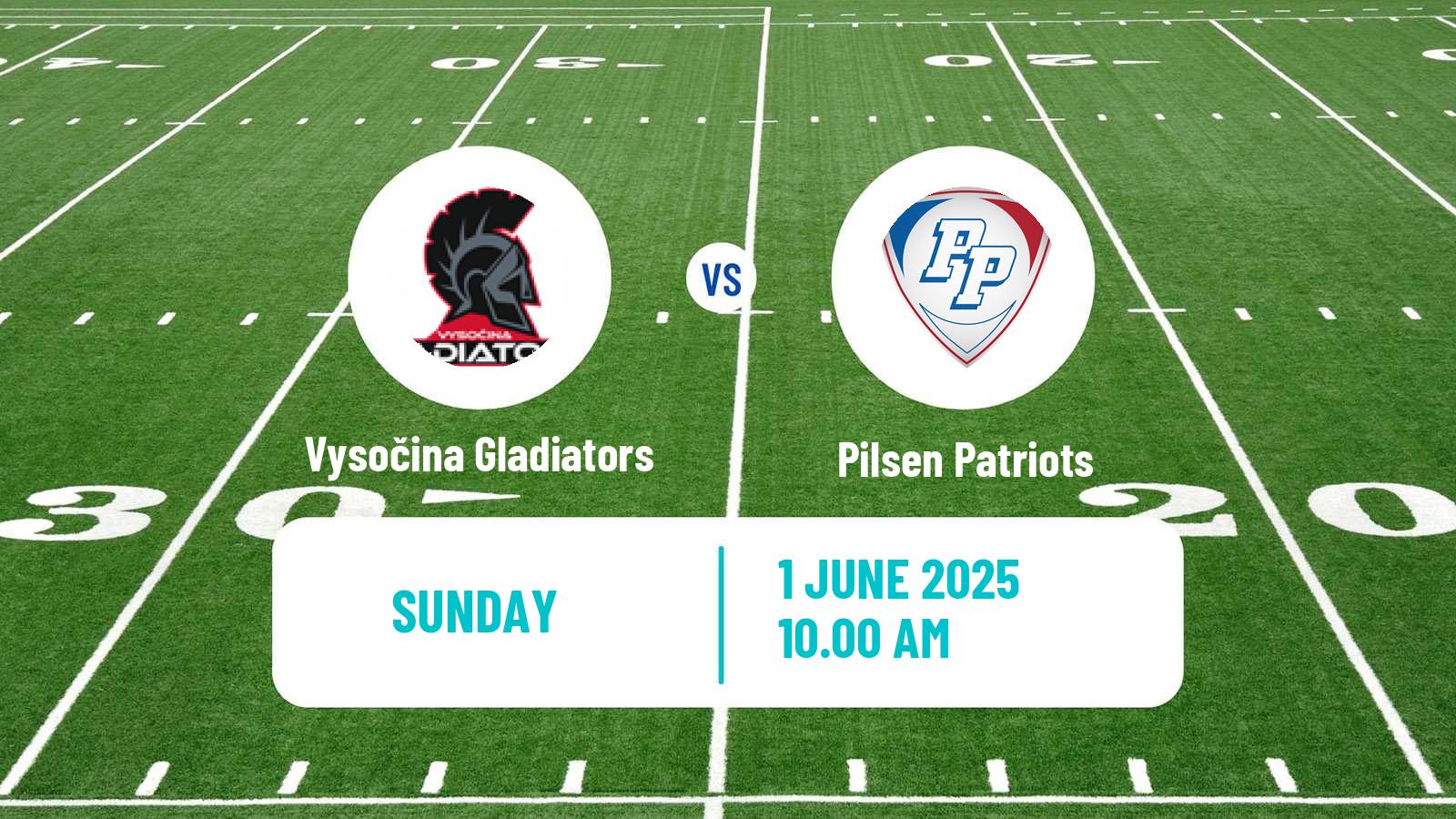 American football Czech CLAF Vysočina Gladiators - Pilsen Patriots