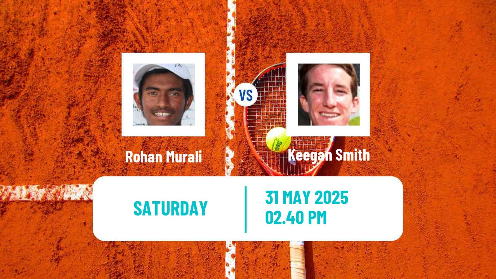 Tennis ITF M15 San Diego Ca Men Rohan Murali - Keegan Smith